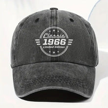 Load image into Gallery viewer, Personalized Washed Denim Cap Custom Name Gift for Dad
