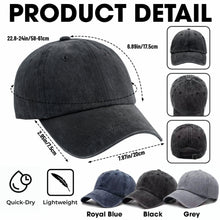 Load image into Gallery viewer, Personalized Washed Denim Cap Grumpy Old Farts Club Gift for Dad
