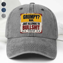 Load image into Gallery viewer, Personalized Washed Denim Cap Custom Name Funny Gift for Dad
