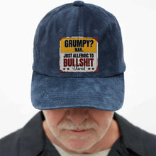 Load image into Gallery viewer, Personalized Washed Denim Cap Custom Name Funny Gift for Dad
