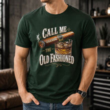 Load image into Gallery viewer, Personalized Cigar and Whiskey Glass T-Shirt Hoodie Gift for Him
