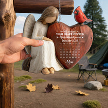 Load image into Gallery viewer, Personalized Metal Sign Custom Shape Heart Cardinal Gift
