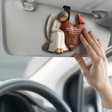 Load image into Gallery viewer, Personalized Wood Heart Car Visor Clip Memorial Gift for Mom
