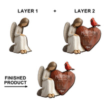 Load image into Gallery viewer, Personalized Wood Heart Car Visor Clip Memorial Gift for Mom
