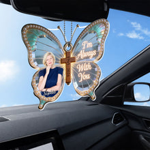Load image into Gallery viewer, Personalized Butterfly Cross Photo Ornament Custom Gift for Family
