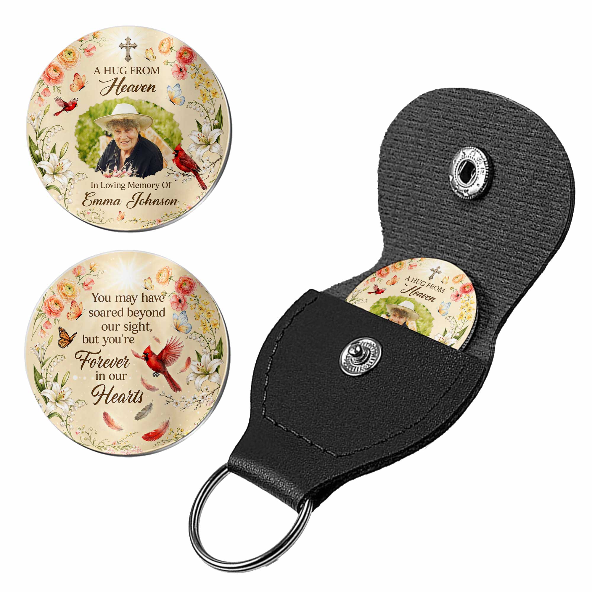 Personalized Pocket Hug Custom Memory Token Gift for Family