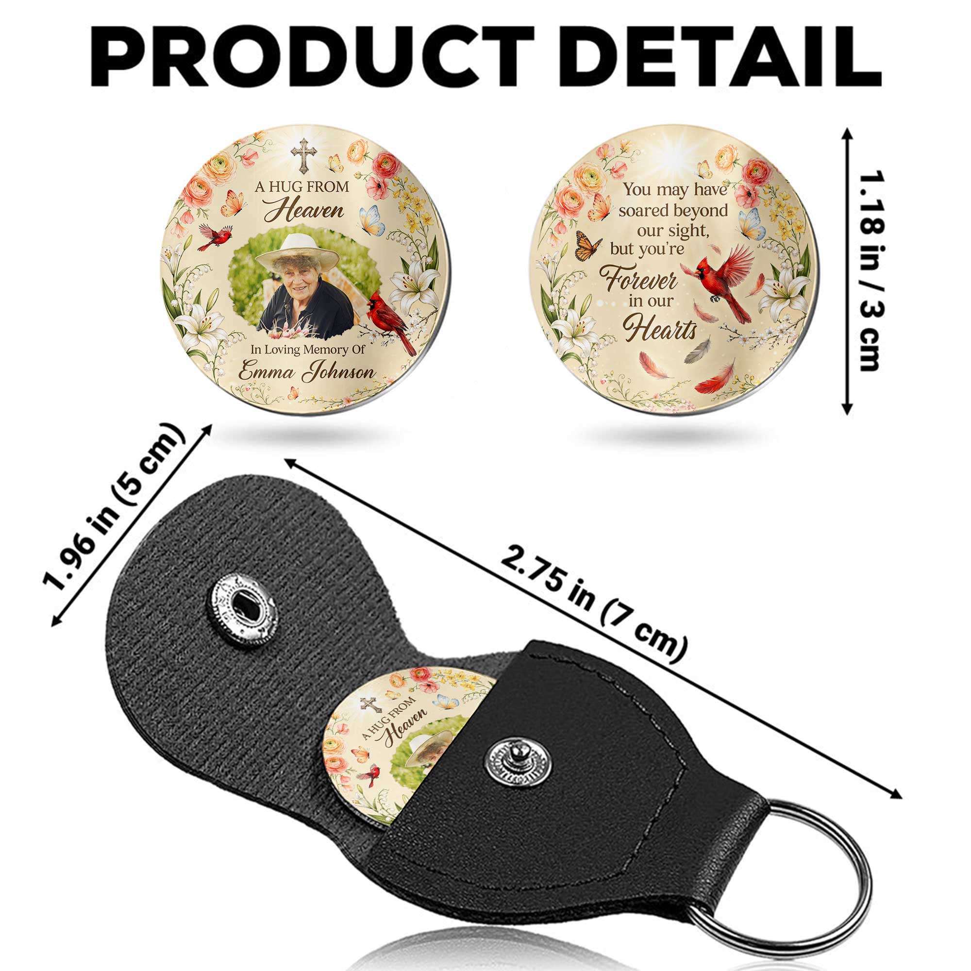 Personalized Pocket Hug Custom Memory Token Gift for Family