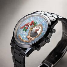 Load image into Gallery viewer, Personalized Men's Watch Custom Photo Gift for Dad Memorial
