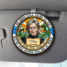 Load image into Gallery viewer, Personalized Memorial Car Visor Clip for Mom Hummingbird Gift
