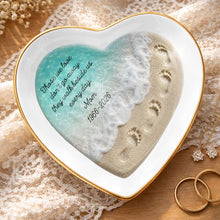 Load image into Gallery viewer, Personalized Heart Shaped Jewelry Dish Custom Name Gift for Memorial
