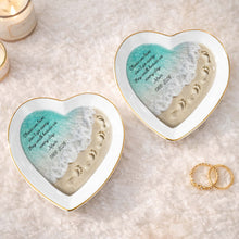 Load image into Gallery viewer, Personalized Heart Shaped Jewelry Dish Custom Name Gift for Memorial
