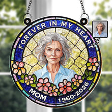 Load image into Gallery viewer, Personalized Memorial Suncatcher Portrait Gift for Mom

