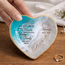 Load image into Gallery viewer, Personalized Heart-Shaped Jewelry Dish Custom Name Gift for Family
