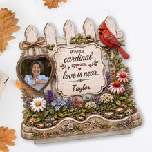 Load image into Gallery viewer, Personalized 2-Layer Wood Plaque Custom Name Cardinal Gift
