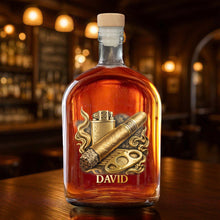 Load image into Gallery viewer, Personalized Whiskey Bottle Custom Name 3D Effect Gift for Him
