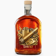 Load image into Gallery viewer, Personalized Whiskey Bottle Custom Name 3D Effect Gift for Him
