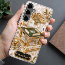 Load image into Gallery viewer, Personalized Clear Phone Case for Mahjong Lovers | Custom Name Gift
