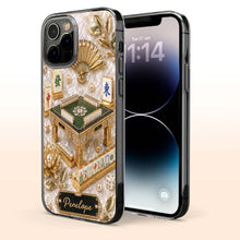 Load image into Gallery viewer, Personalized Clear Phone Case for Mahjong Lovers | Custom Name Gift

