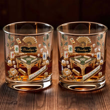 Load image into Gallery viewer, Personalized Custom Whiskey Glass with Gold Tiles for Dad
