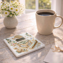 Load image into Gallery viewer, Personalized Mahjong Ceramic Coaster Custom Name Gift for Hobbyists
