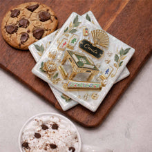 Load image into Gallery viewer, Personalized Mahjong Ceramic Coaster Custom Name Gift for Hobbyists
