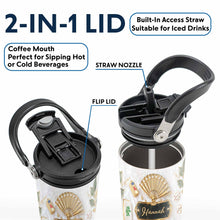 Load image into Gallery viewer, Personalized 30oz Mahjong Tumbler with Handle Gift for Game Lovers
