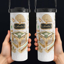 Load image into Gallery viewer, Personalized 30oz Mahjong Tumbler with Handle Gift for Game Lovers
