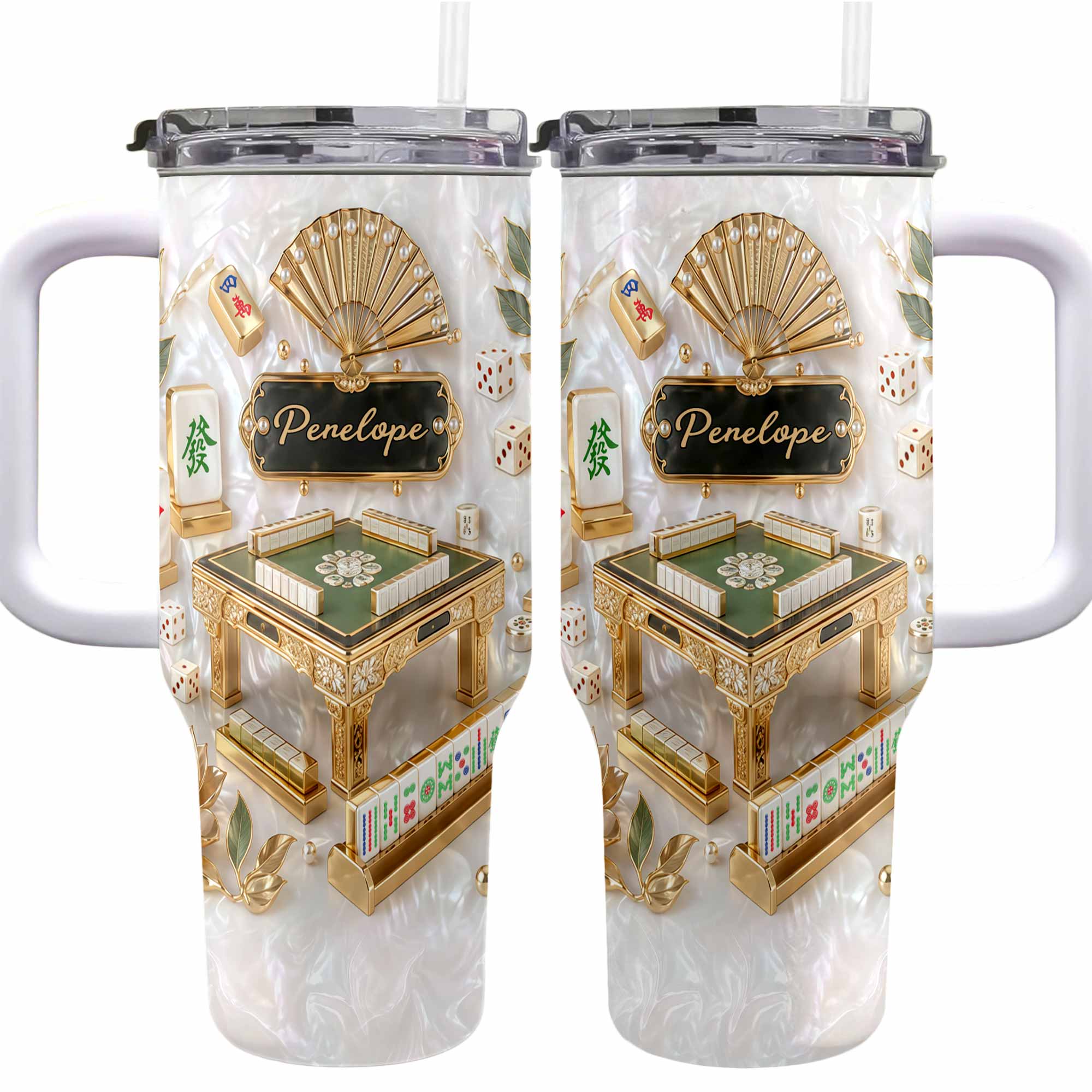 Personalized 40oz Stainless Steel Tumbler Custom Name Gift for Game Lovers