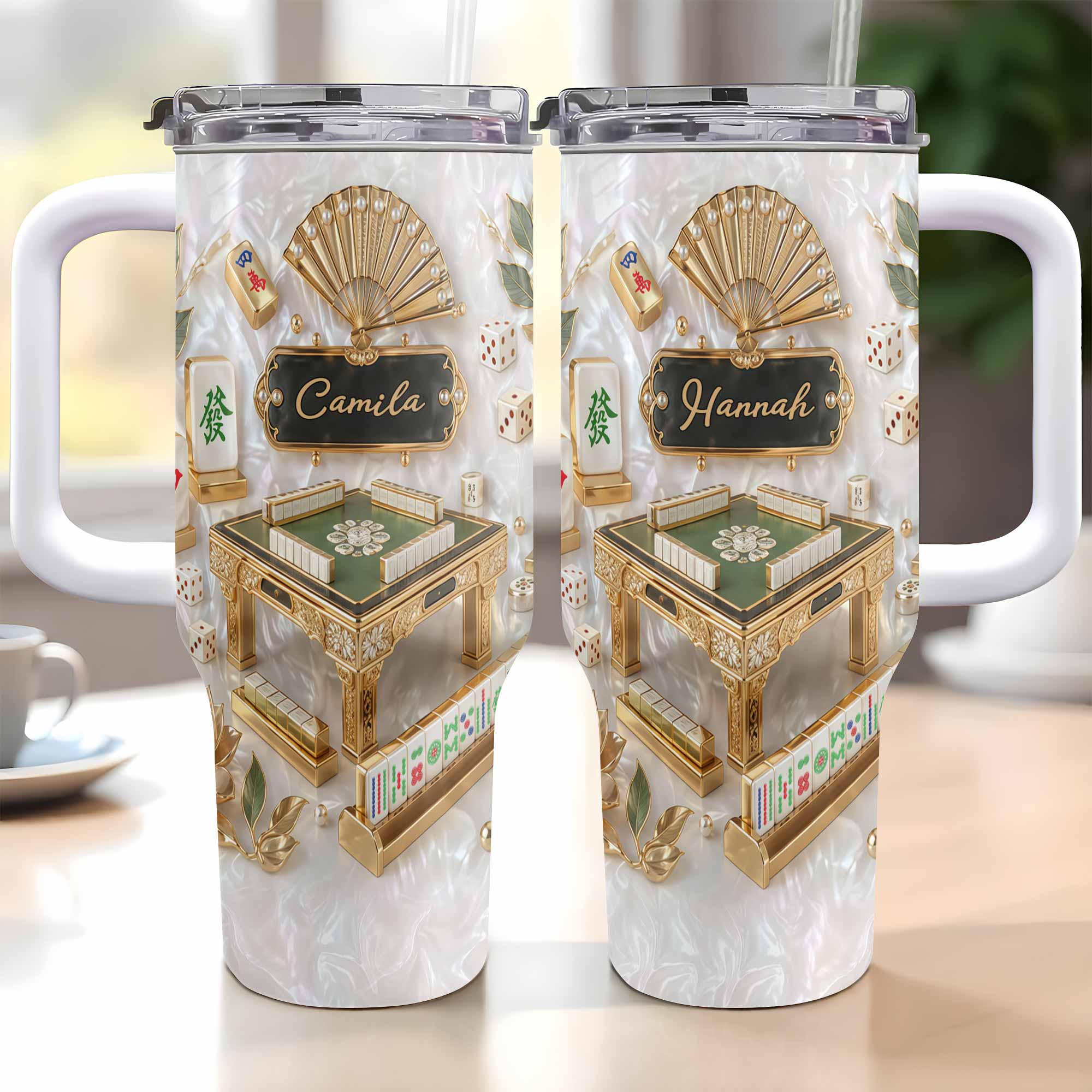 Personalized 40oz Stainless Steel Tumbler Custom Name Gift for Game Lovers