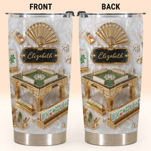 Load image into Gallery viewer, Personalized Mahjong Tumbler 20oz Custom Name Gift for Game Lovers
