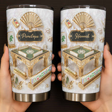 Load image into Gallery viewer, Personalized Mahjong Tumbler 20oz Custom Name Gift for Game Lovers
