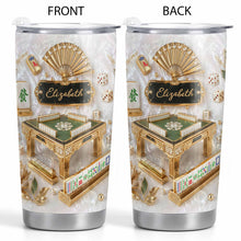 Load image into Gallery viewer, Personalized Mahjong Tumbler 20oz Custom Name Gift for Game Lovers

