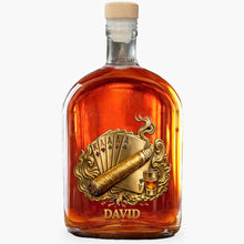 Load image into Gallery viewer, Personalized Whiskey Bottle Custom Name Home Bar Gift for Dad
