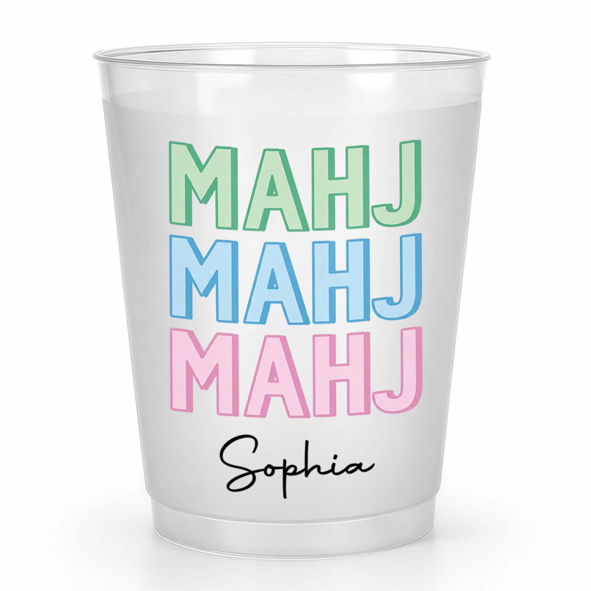 Personalized Frosted Cups Custom Game Night Gift for Friends