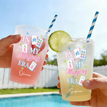 Load image into Gallery viewer, Personalized Frosted Cups Custom Name Gift for Mahjong Lovers
