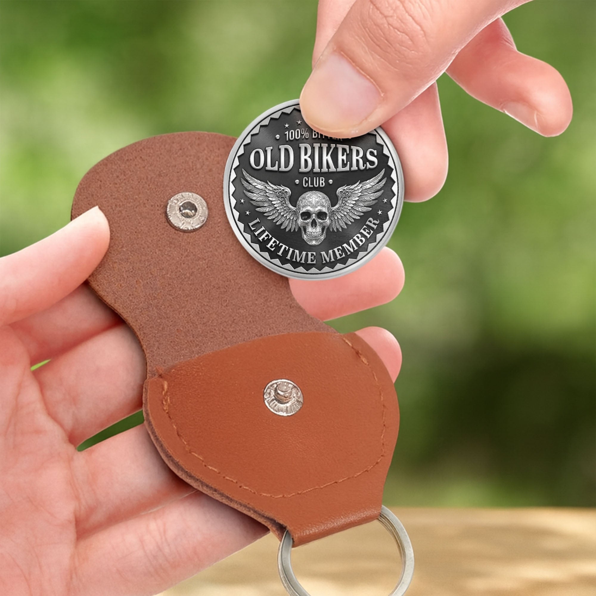 Personalized Pocket Hug for Bikers Custom Keepsake Gift