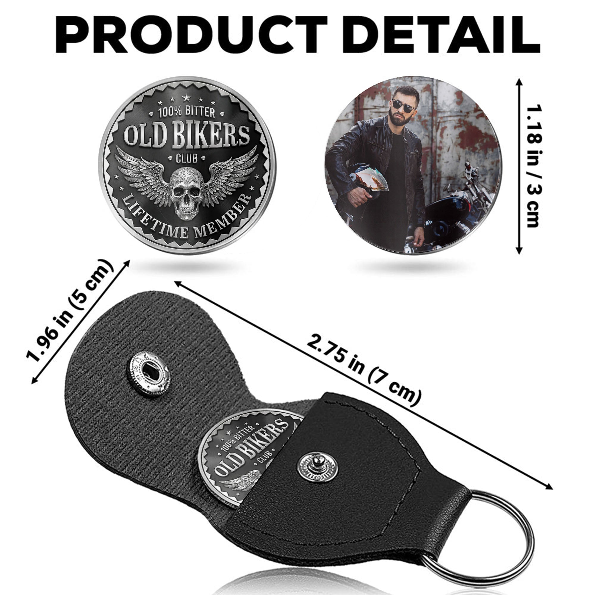 Personalized Pocket Hug for Bikers Custom Keepsake Gift