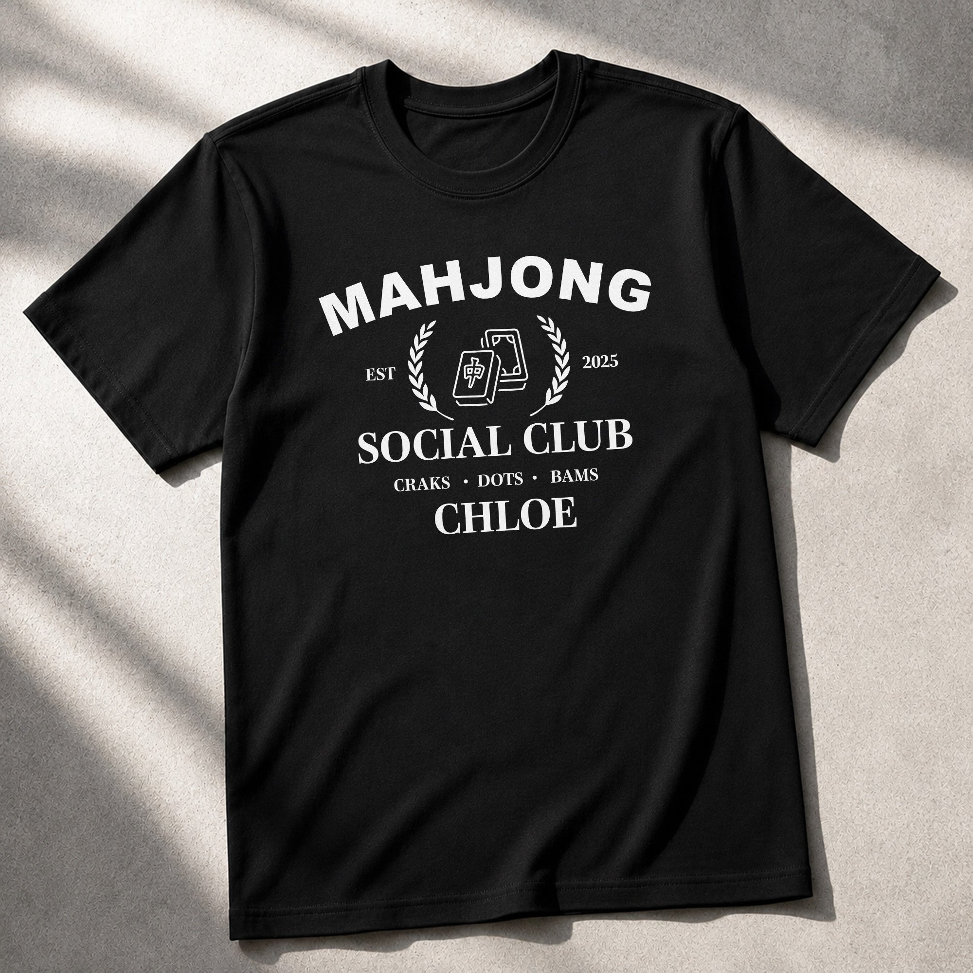 Personalized Mahjong Social Club T-shirt & Hoodie Custom Name Gift