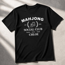 Load image into Gallery viewer, Personalized Mahjong Social Club T-shirt &amp; Hoodie Custom Name Gift
