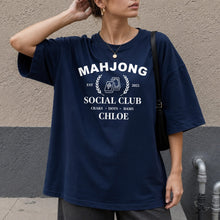 Load image into Gallery viewer, Personalized Mahjong Social Club T-shirt &amp; Hoodie Custom Name Gift
