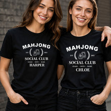 Load image into Gallery viewer, Personalized Mahjong Social Club T-shirt &amp; Hoodie Custom Name Gift
