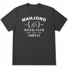 Load image into Gallery viewer, Personalized Mahjong Social Club T-shirt &amp; Hoodie Custom Name Gift
