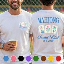 Load image into Gallery viewer, Personalized Mahjong T-Shirt Custom Front &amp; Back Gift for Him
