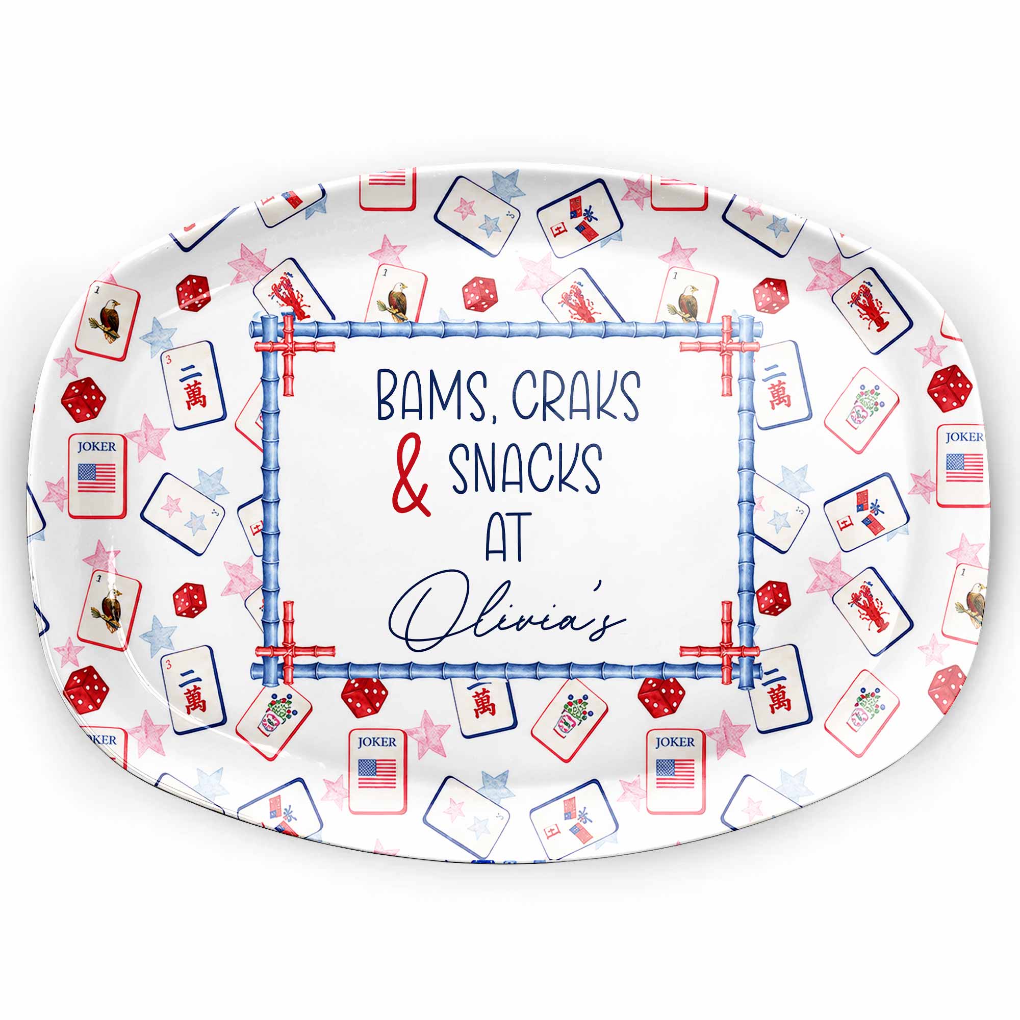 Personalized Custom Plate for Game Night Treats - Unique Gift