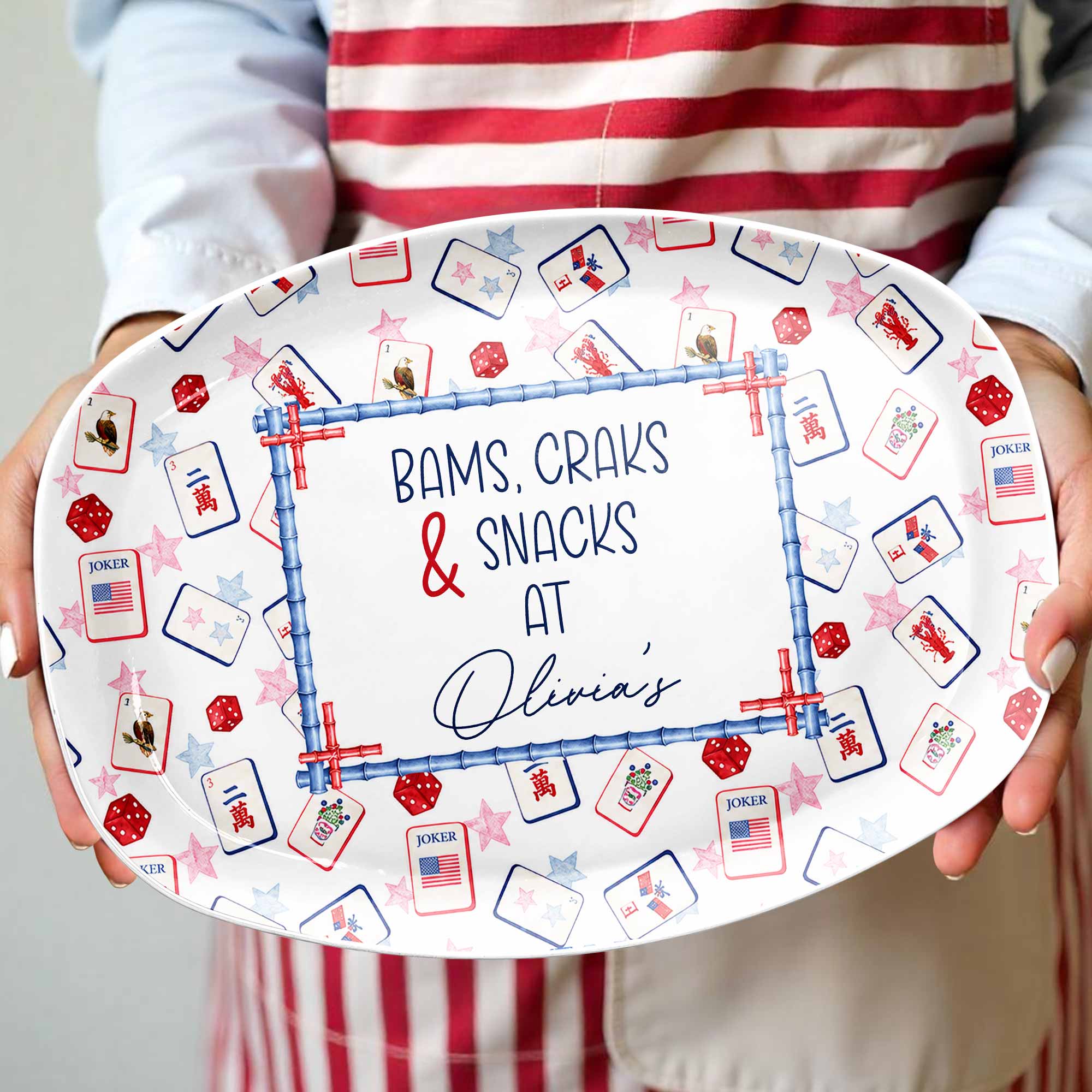 Personalized Custom Plate for Game Night Treats - Unique Gift