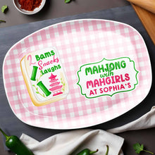 Load image into Gallery viewer, Personalized Mahjong Custom Plate Gift for Besties &amp; Family
