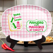 Load image into Gallery viewer, Personalized Mahjong Custom Plate Gift for Besties &amp; Family
