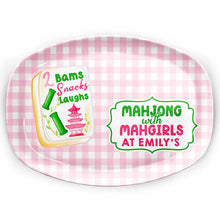 Load image into Gallery viewer, Personalized Mahjong Custom Plate Gift for Besties &amp; Family
