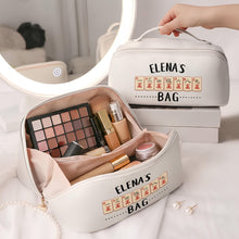 Load image into Gallery viewer, Personalized Faux Leather Makeup Bag Custom Name Gift for Besties
