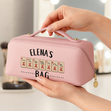 Load image into Gallery viewer, Personalized Faux Leather Makeup Bag Custom Name Gift for Besties
